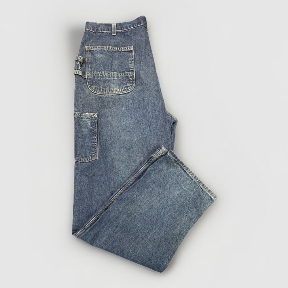 Carhartt FR Flame Resistant Denim Dungaree Work Pants Mens 38x36 Tall - Picture 13 of 14